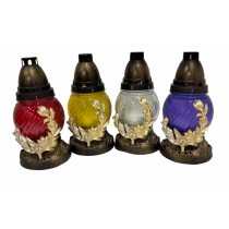 Лампадка стеклянная на 24 часа "Фиолетка"  